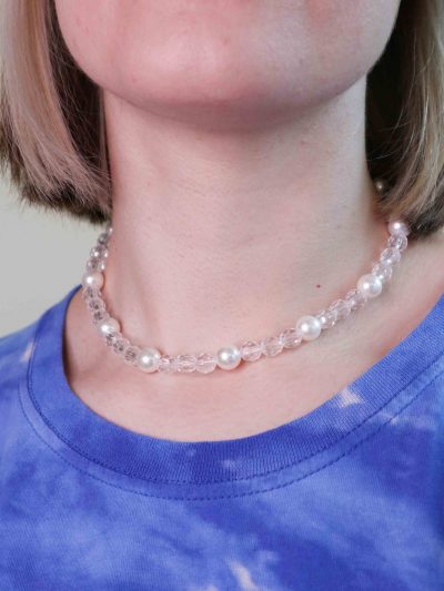 colorful beaded pearl necklace // värikäs helmikaulakoru © Qierto
